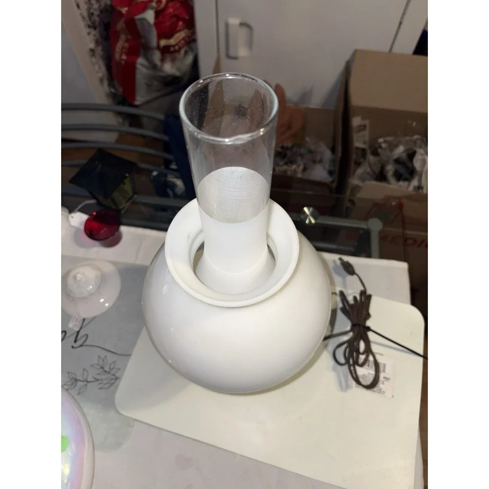 Vintage Brass Hurricane Electric Lamp 19